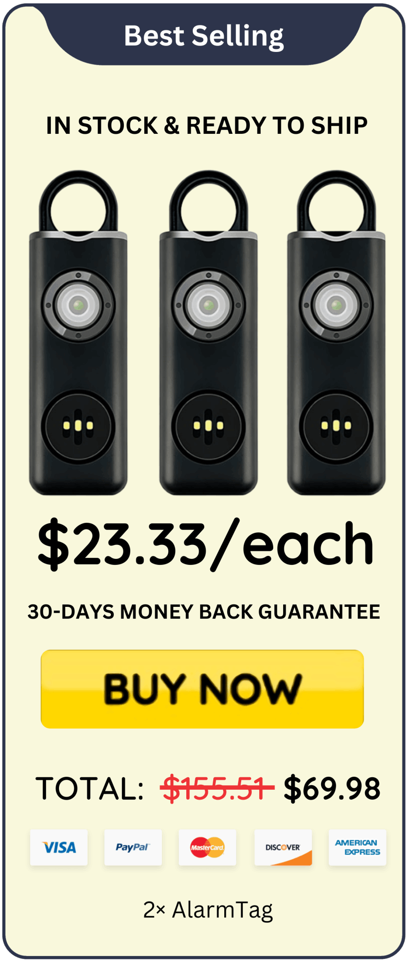 AlarmTag offer price 