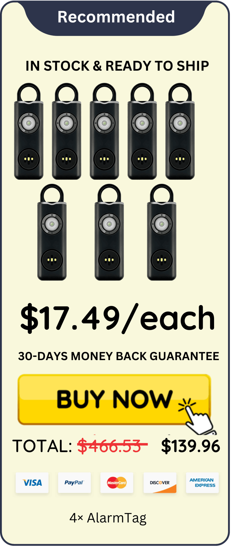 AlarmTag offer price 